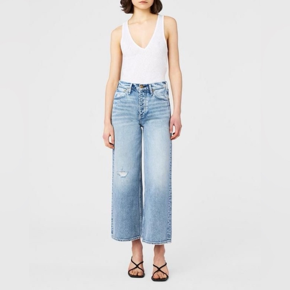 rag & bone Andi High-Rise Malvern Ankle Wide Leg Jean size 29